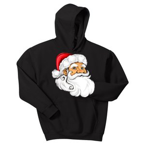 Santa Claus Head Kids Hoodie