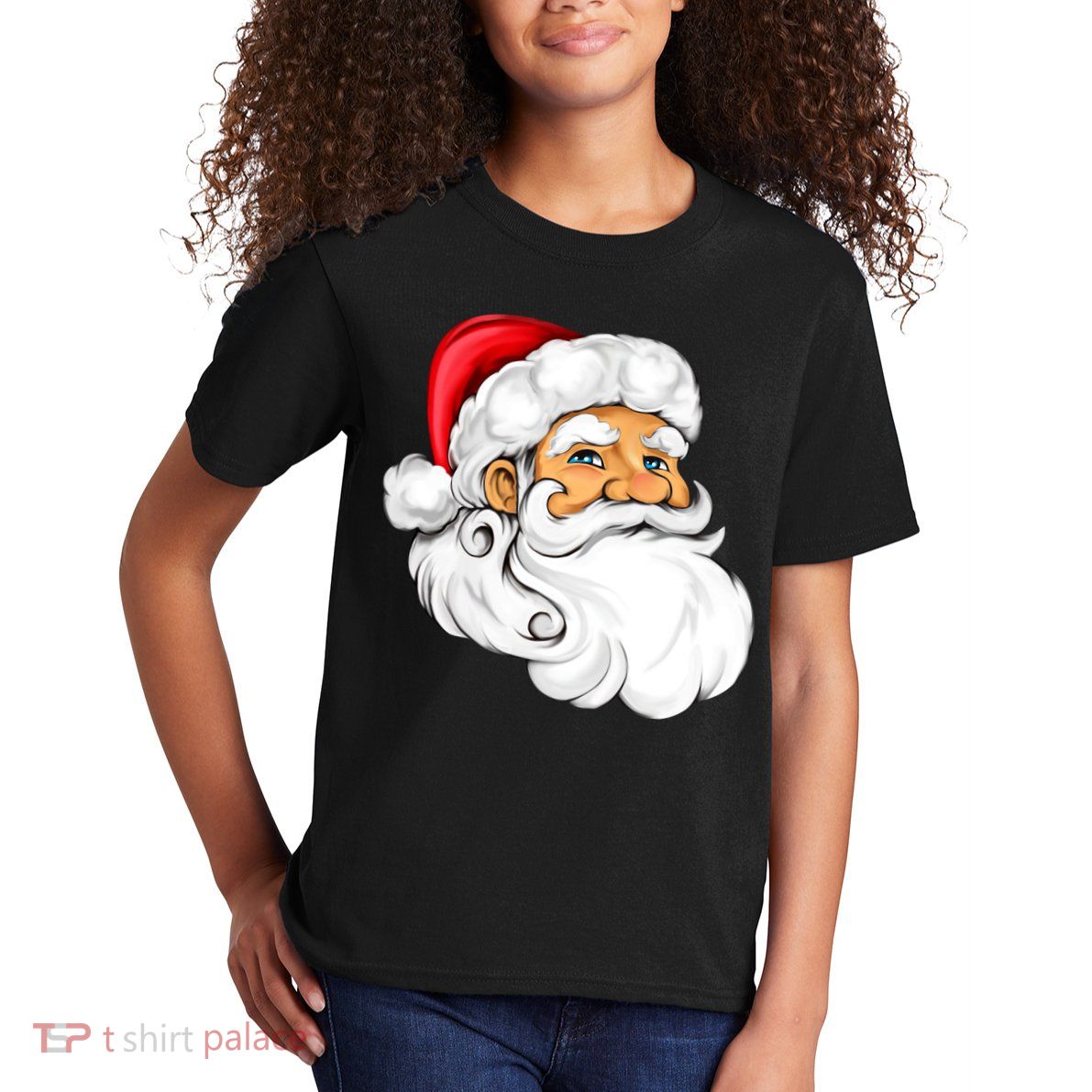 Santa Claus Head Kids T-Shirt