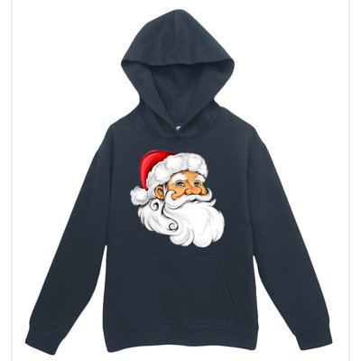 Santa Claus Head Urban Pullover Hoodie