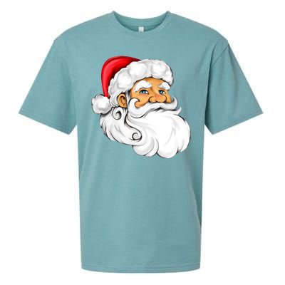 Santa Claus Head Sueded Cloud Jersey T-Shirt