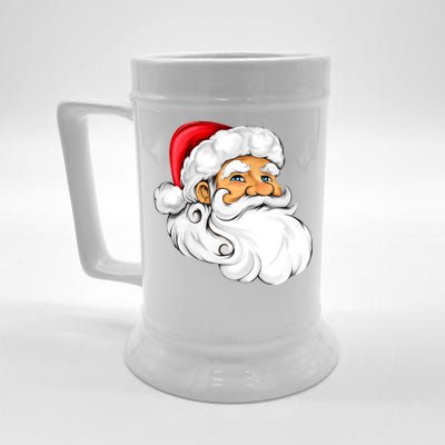 Santa Claus Head Beer Stein