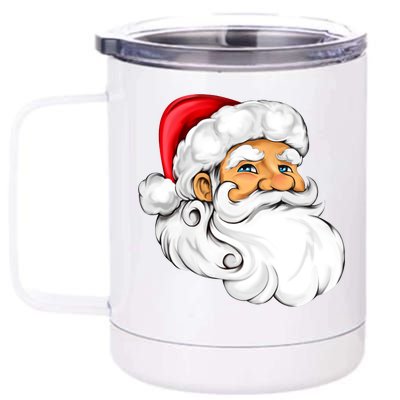 Santa Claus Head 12 oz Stainless Steel Tumbler Cup