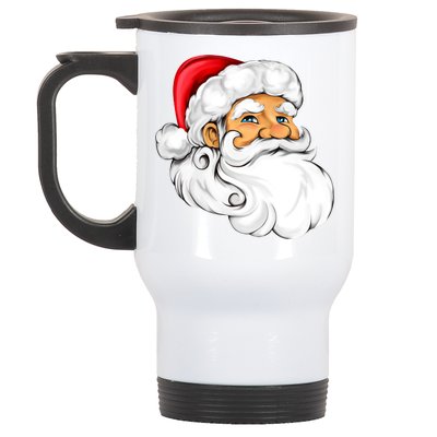 Santa Claus Head Stainless Steel Travel Mug