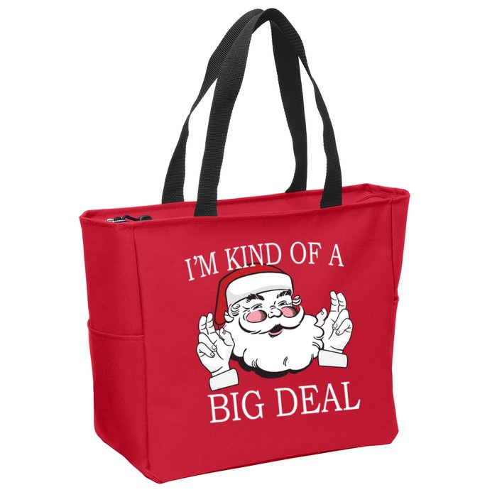 Santa Claus I'm Kind of A Big Deal Zip Tote Bag