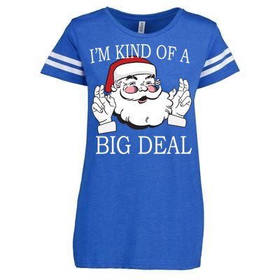 Santa Claus I'm Kind of A Big Deal Enza Ladies Jersey Football T-Shirt