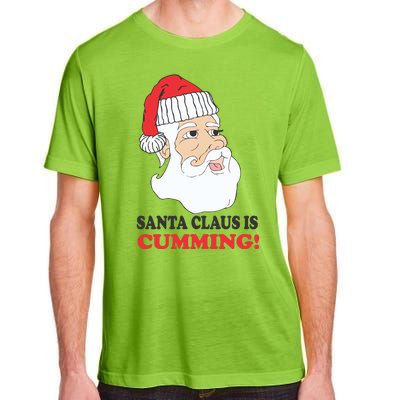 Santa Claus Is Cumming Dirty Humor Adult ChromaSoft Performance T-Shirt