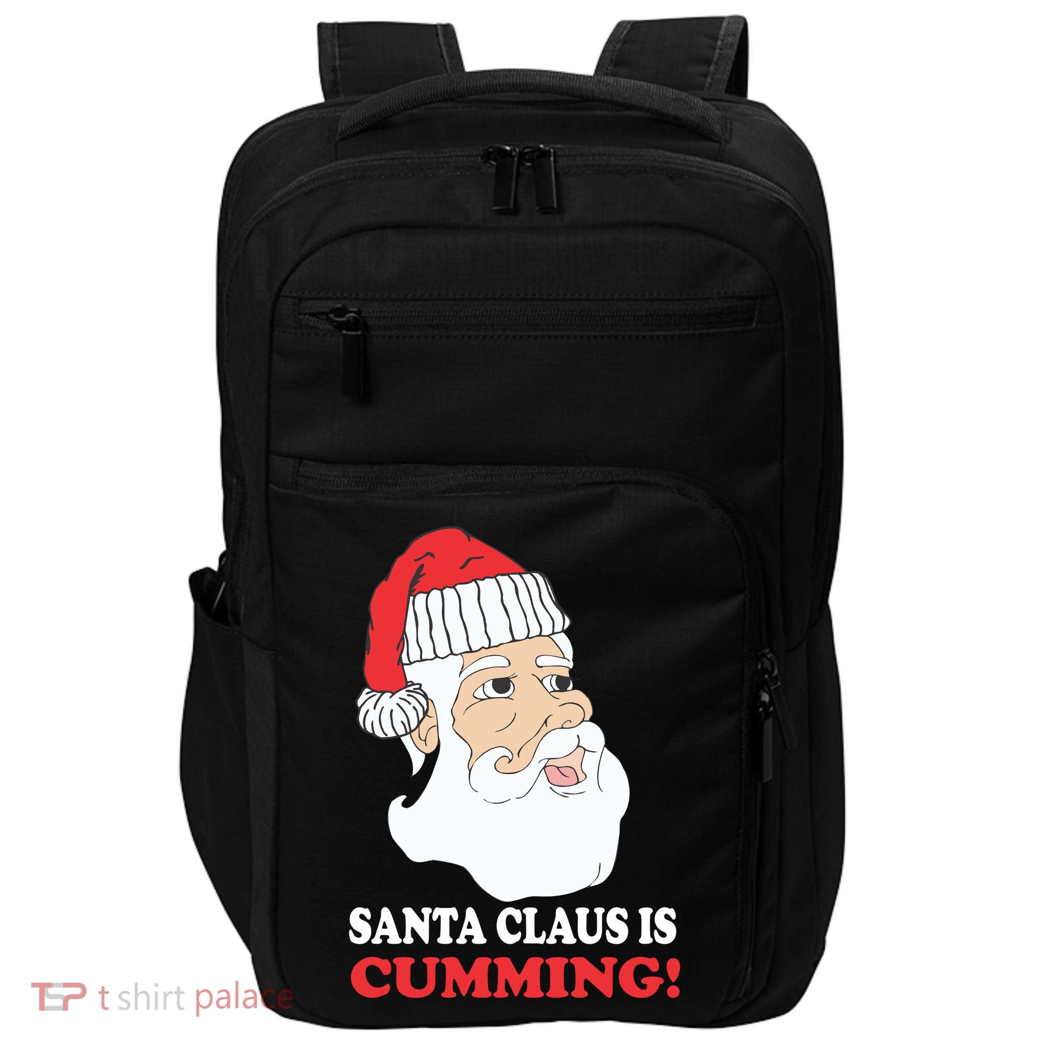 Santa Claus Is Cumming Dirty Humor Impact Tech Backpack
