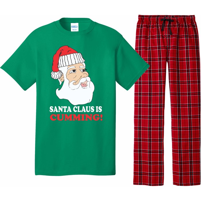 Santa Claus Is Cumming Dirty Humor Pajama Set