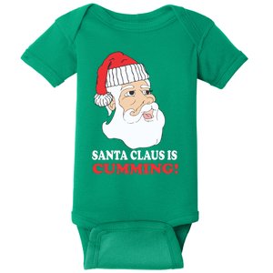 Santa Claus Is Cumming Dirty Humor Baby Bodysuit