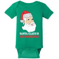 Santa Claus Is Cumming Dirty Humor Baby Bodysuit