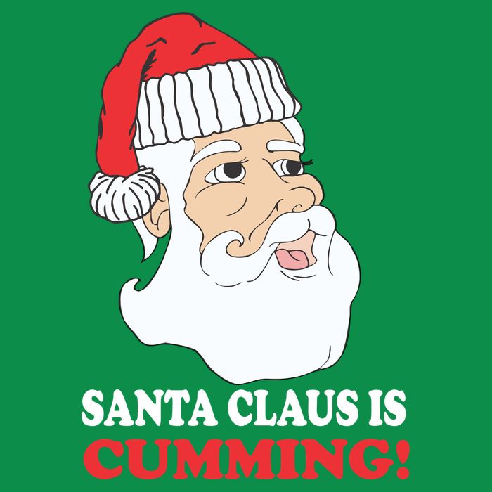 Santa Claus Is Cumming Dirty Humor Baby Bodysuit