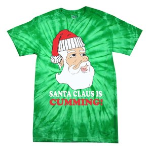 Santa Claus Is Cumming Dirty Humor Tie-Dye T-Shirt