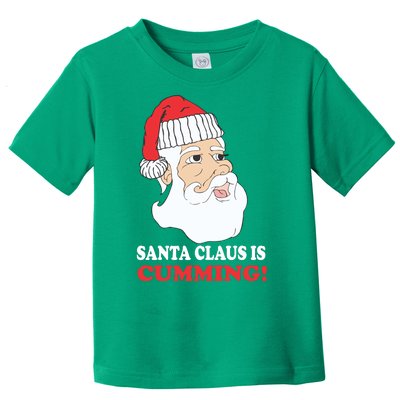 Santa Claus Is Cumming Dirty Humor Toddler T-Shirt