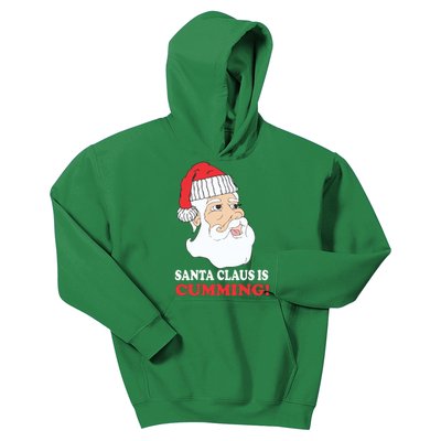 Santa Claus Is Cumming Dirty Humor Kids Hoodie