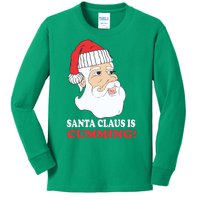 Santa Claus Is Cumming Dirty Humor Kids Long Sleeve Shirt