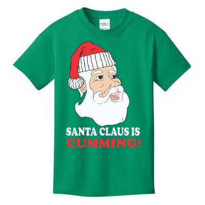 Santa Claus Is Cumming Dirty Humor Kids T-Shirt