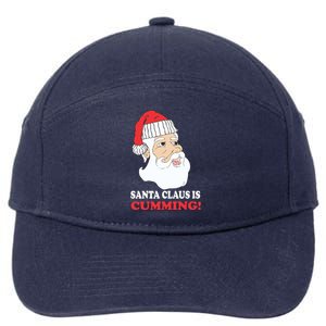 Santa Claus Is Cumming Dirty Humor 7-Panel Snapback Hat