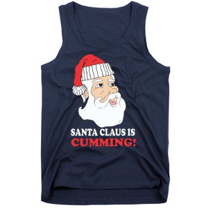 Santa Claus Is Cumming Dirty Humor Tank Top