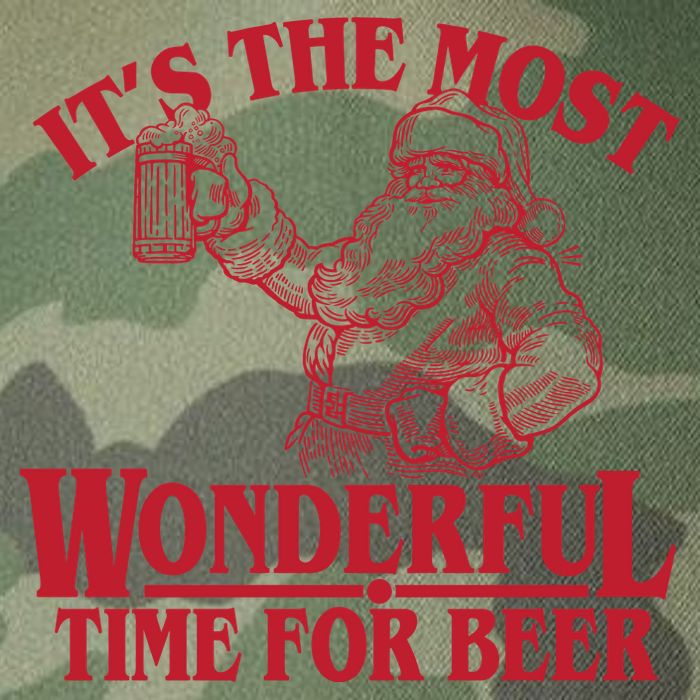Santa Claus It's The Most Wonderful Time For A Beer Christmas Legacy Tie Dye Trucker Hat