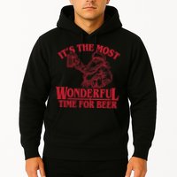 Santa Claus It's The Most Wonderful Time For A Beer Christmas Hoodie