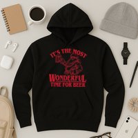 Santa Claus It's The Most Wonderful Time For A Beer Christmas Hoodie