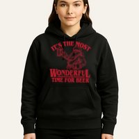 Santa Claus It's The Most Wonderful Time For A Beer Christmas Hoodie