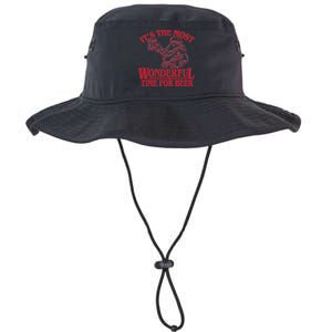 Santa Claus It's The Most Wonderful Time For A Beer Christmas Legacy Cool Fit Booney Bucket Hat