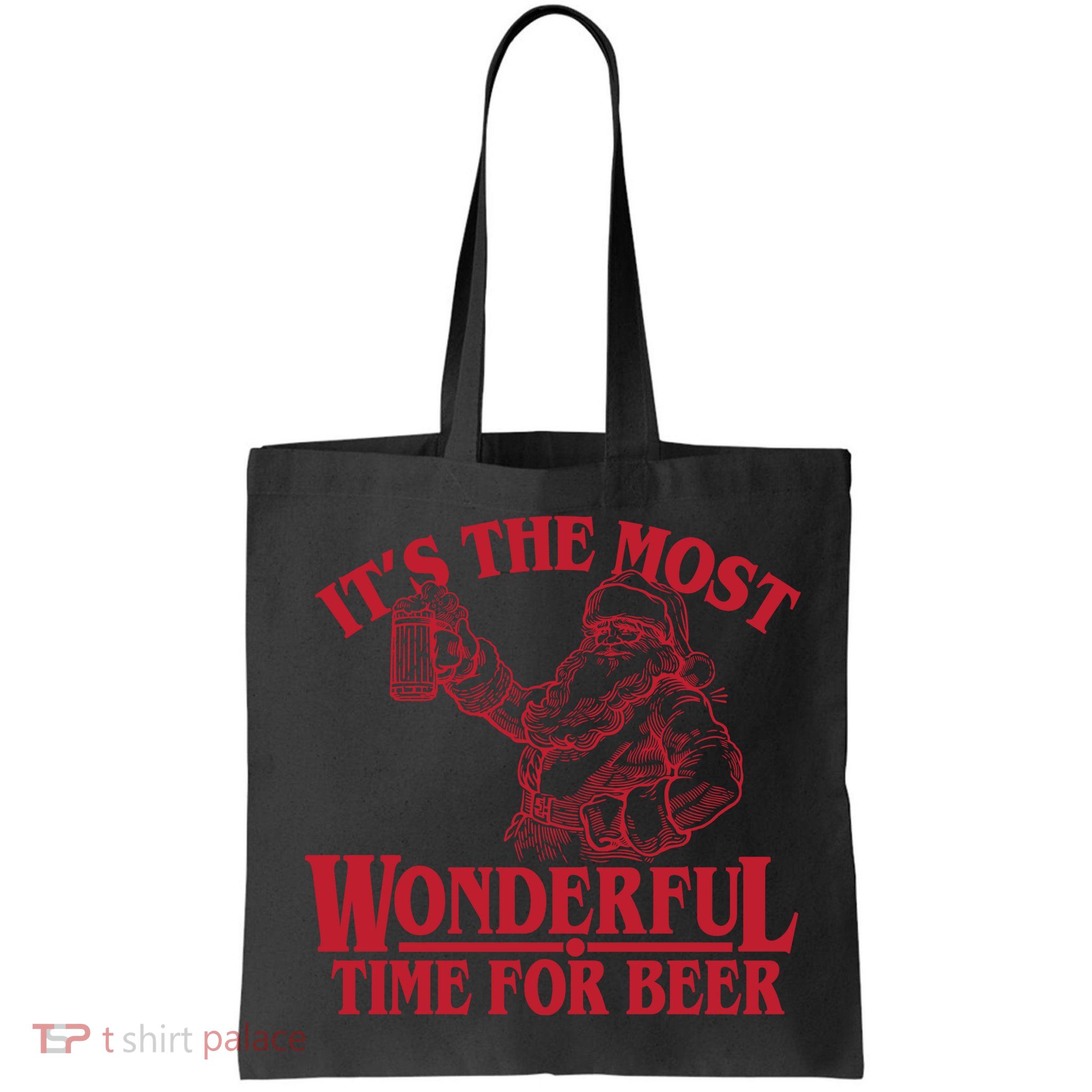 Santa Claus It's The Most Wonderful Time For A Beer Christmas Bag
