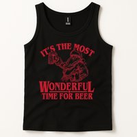 Santa Claus It's The Most Wonderful Time For A Beer Christmas Tank Top