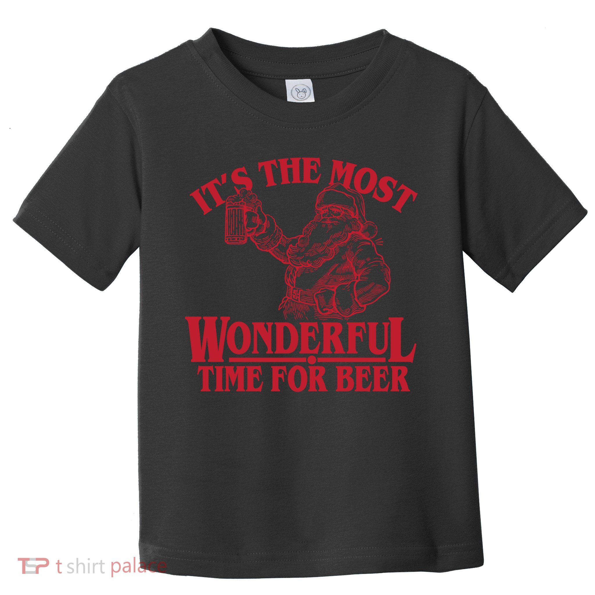 Santa Claus It's The Most Wonderful Time For A Beer Christmas Toddler T-Shirt