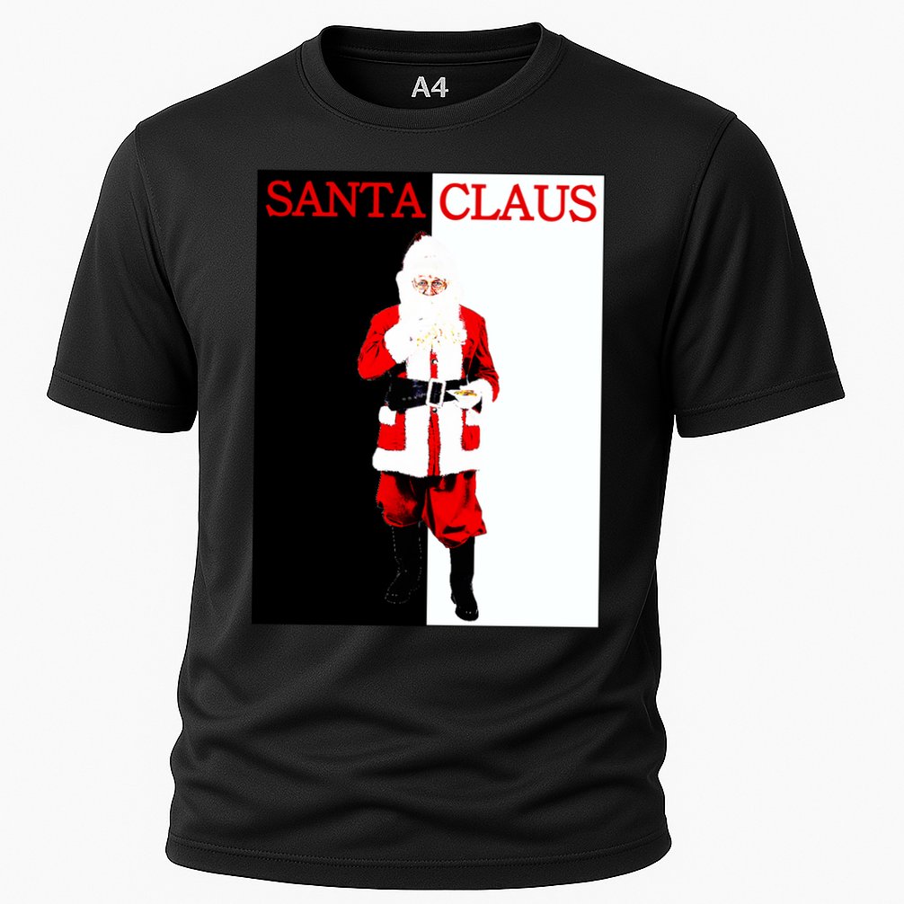 Santa Claus Mafia Movie Poster Christmas Cooling Performance Crew T-Shirt