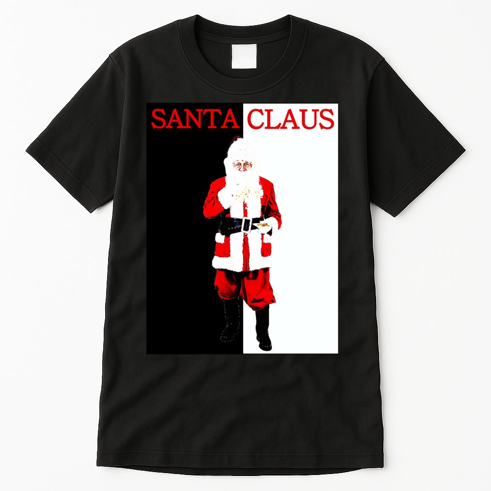 Santa Claus Mafia Movie Poster Christmas Tall T-Shirt