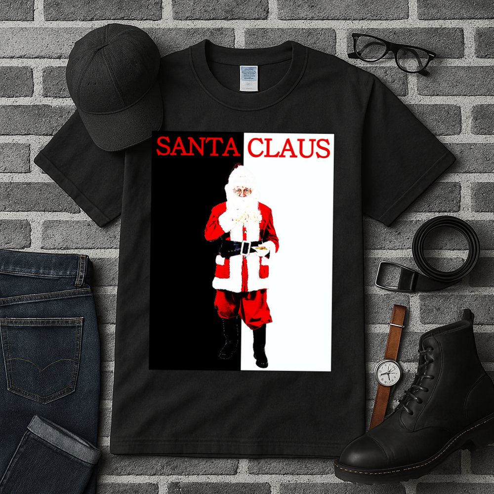 Santa Claus Mafia Movie Poster Christmas Tall T-Shirt