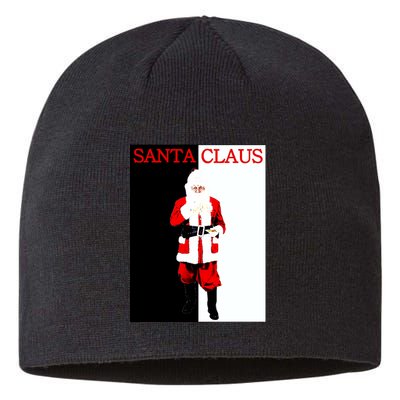 Santa Claus Mafia Movie Poster Christmas Sustainable Beanie