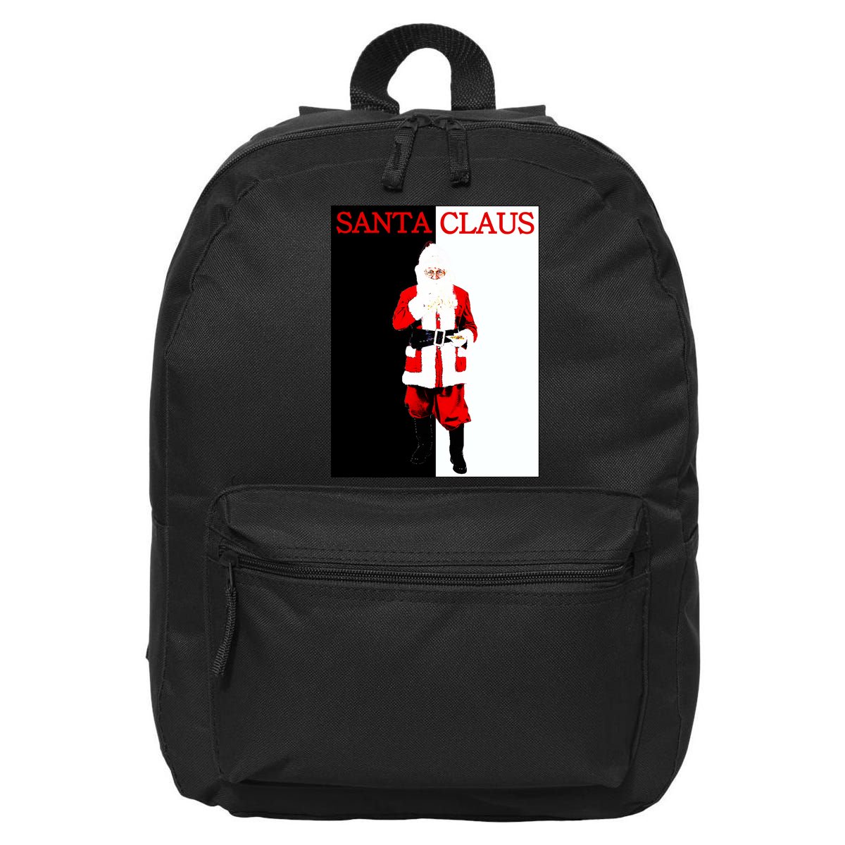 Santa Claus Mafia Movie Poster Christmas 16 in Basic Backpack