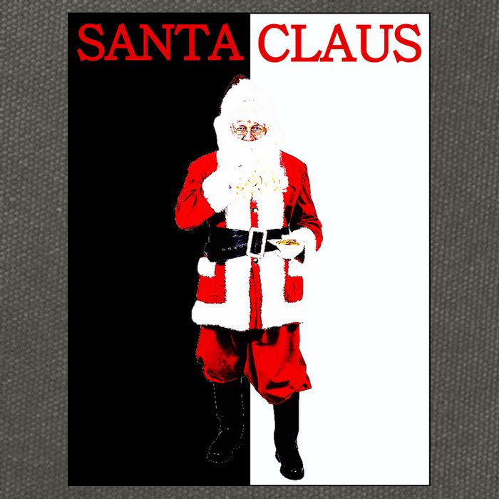 Santa Claus Mafia Movie Poster Christmas Cotton Canvas Backpack