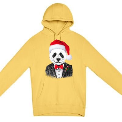 Santa Claus Panda Bear Premium Pullover Hoodie