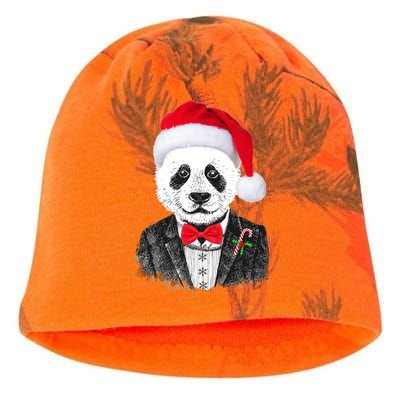 Santa Claus Panda Bear Kati - Camo Knit Beanie