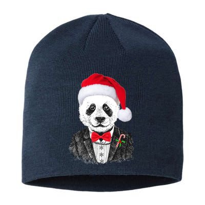 Santa Claus Panda Bear Sustainable Beanie