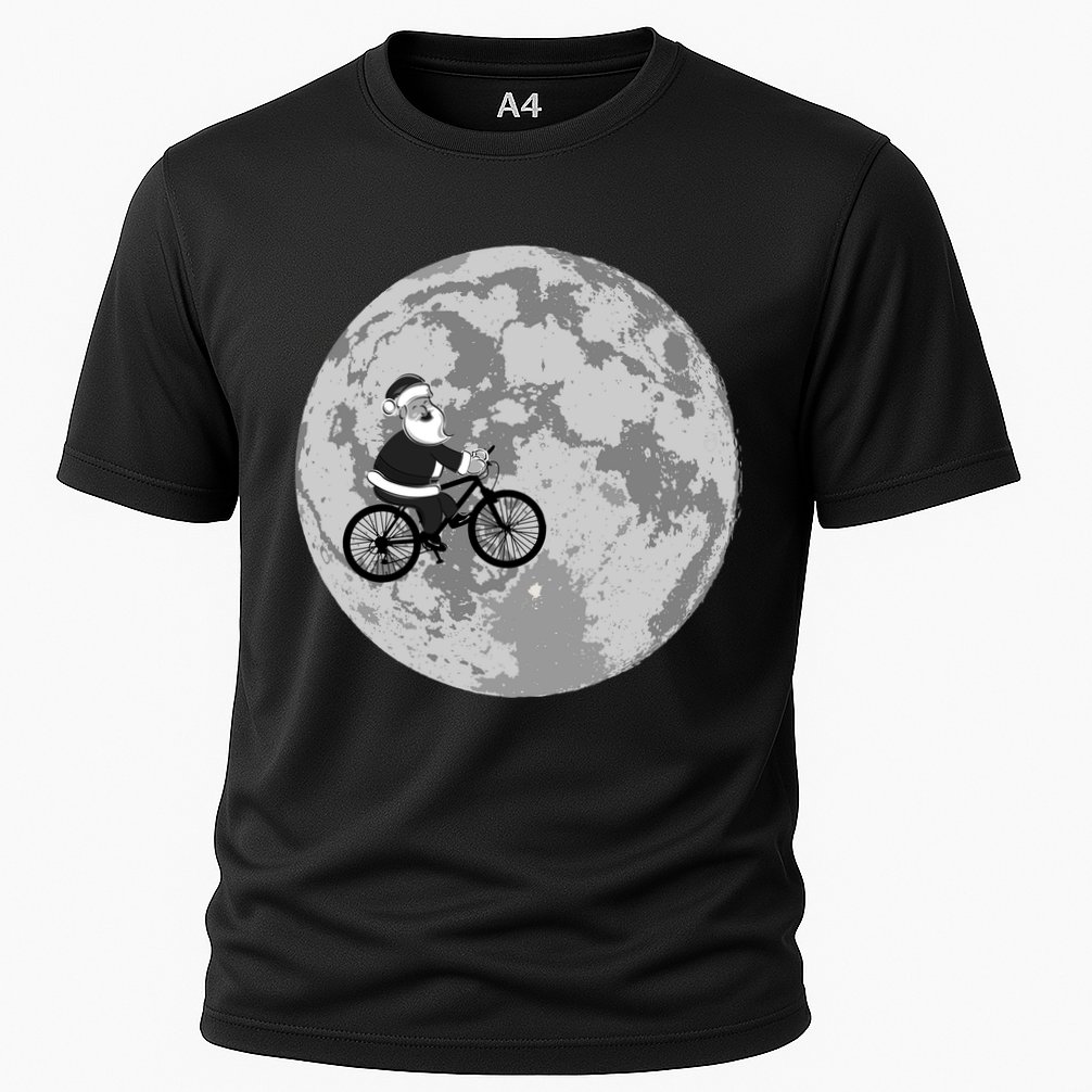 Santa Claus To The Moon Performance Shirt