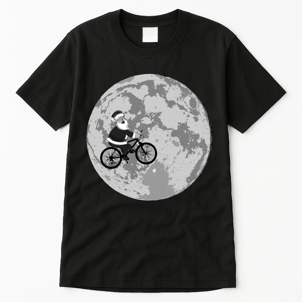 Santa Claus To The Moon Tall T-Shirt
