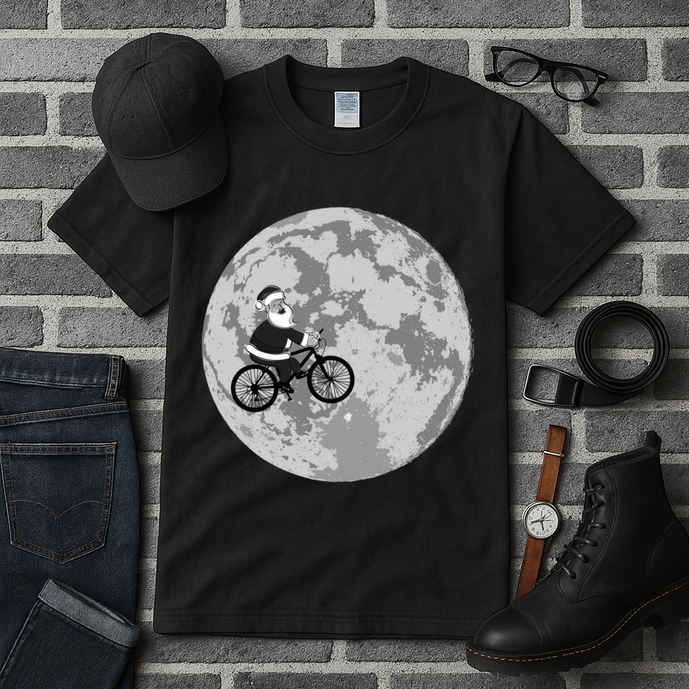 Santa Claus To The Moon Tall T-Shirt