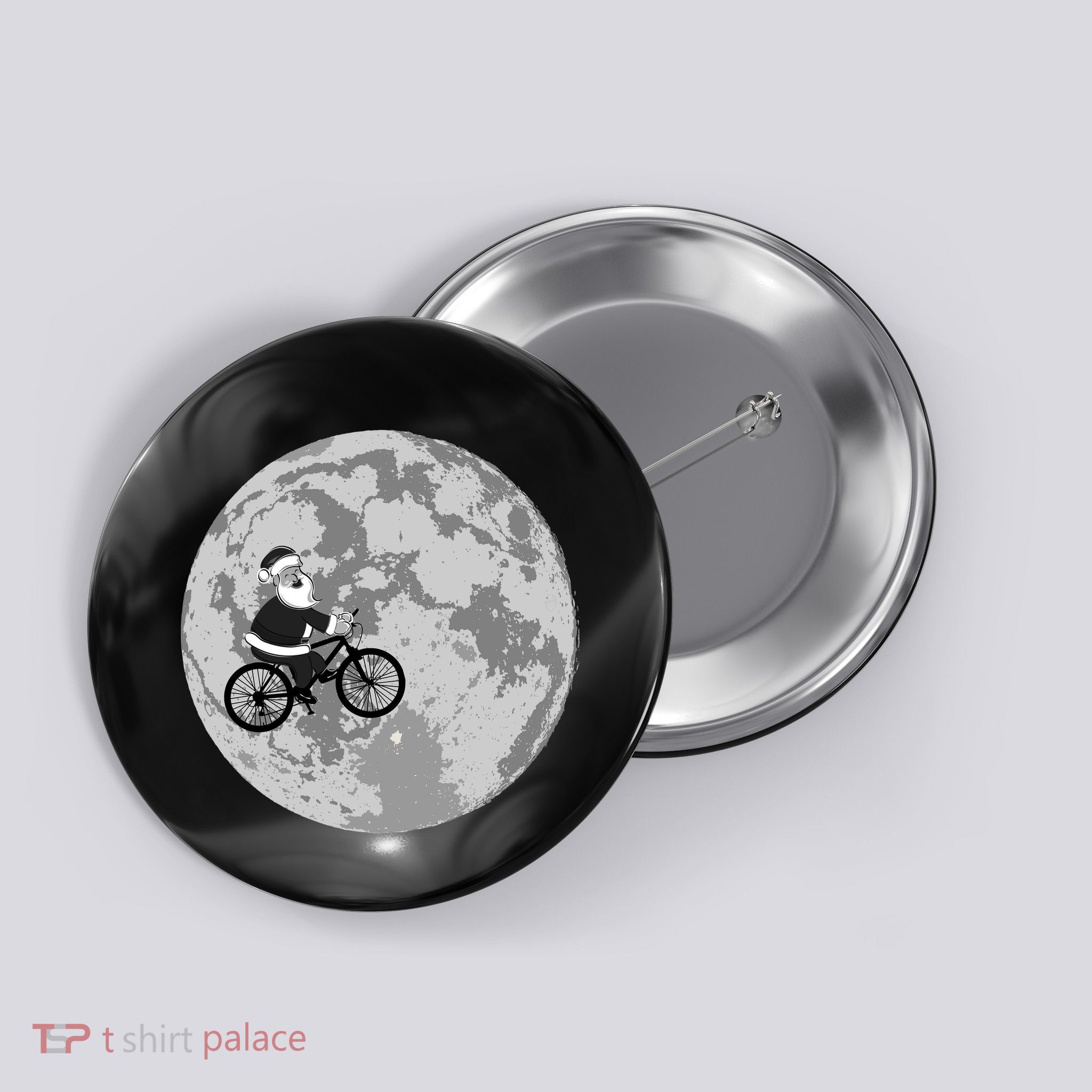 Santa Claus To The Moon Button