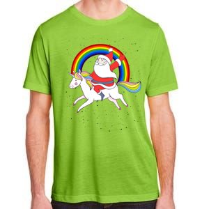 Santa Claus Unicorn Christmas Magic Adult ChromaSoft Performance T-Shirt