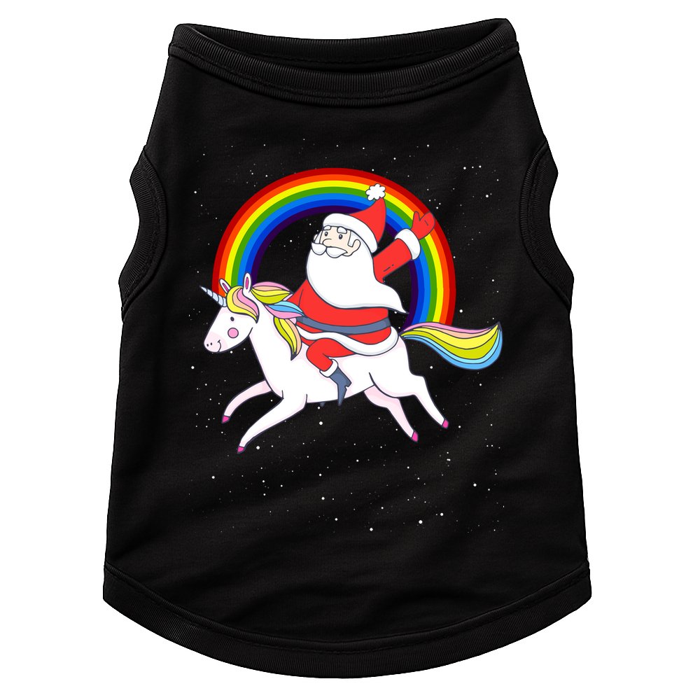 Santa Claus Unicorn Christmas Magic Doggie Tank