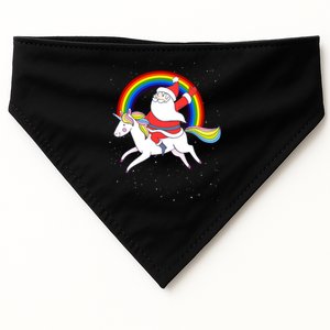 Santa Claus Unicorn Christmas Magic USA-Made Doggie Bandana