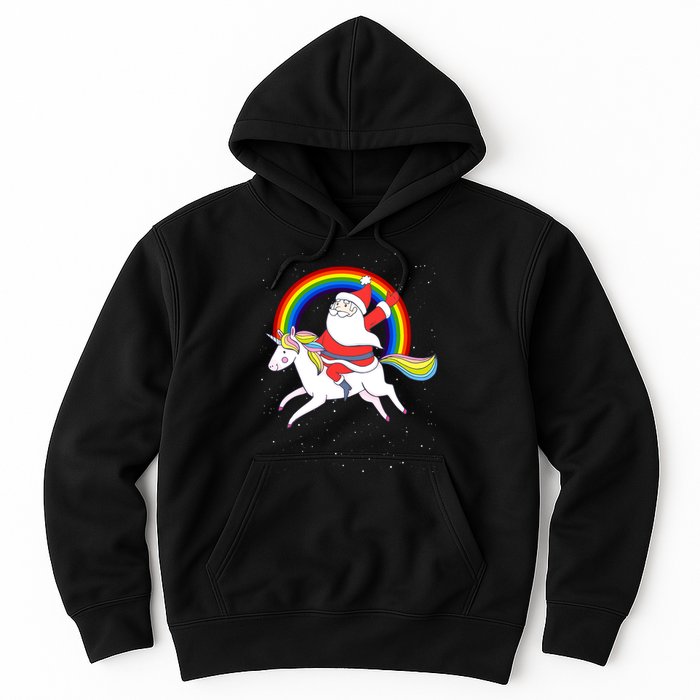 Santa Claus Unicorn Christmas Magic Hoodie
