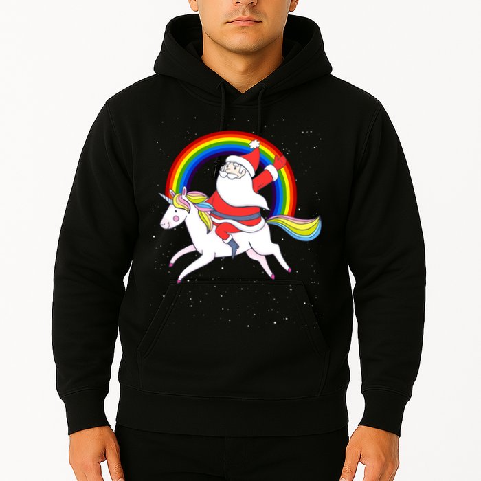 Santa Claus Unicorn Christmas Magic Hoodie