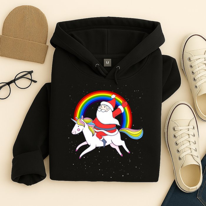 Santa Claus Unicorn Christmas Magic Hoodie