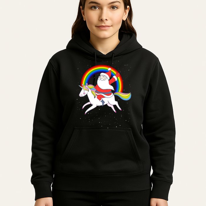 Santa Claus Unicorn Christmas Magic Hoodie
